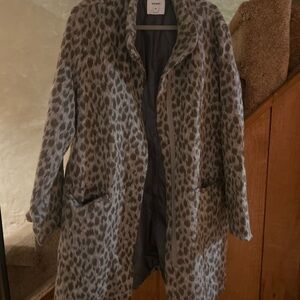 Leopard Print Women's Coat